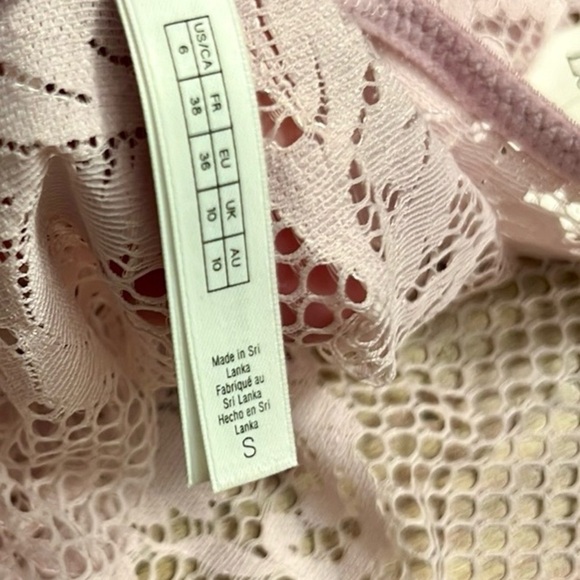 NWT,Le Mystere Allure High Waist Thong Lace Designer Panties,Blush,Size 6/Small - Picture 4 of 8
